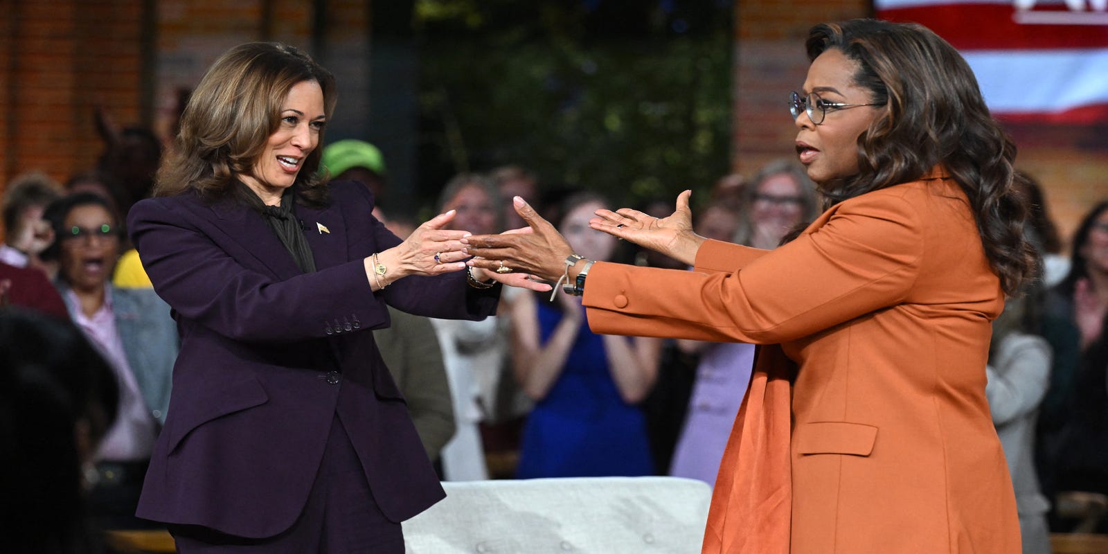 Joy, tears as Oprah Winfrey puts full support behind VP Kamala Harr...